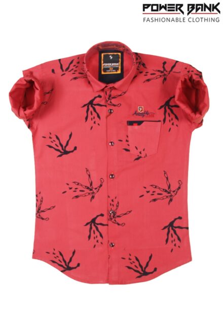 Printed Jazzy red shirt